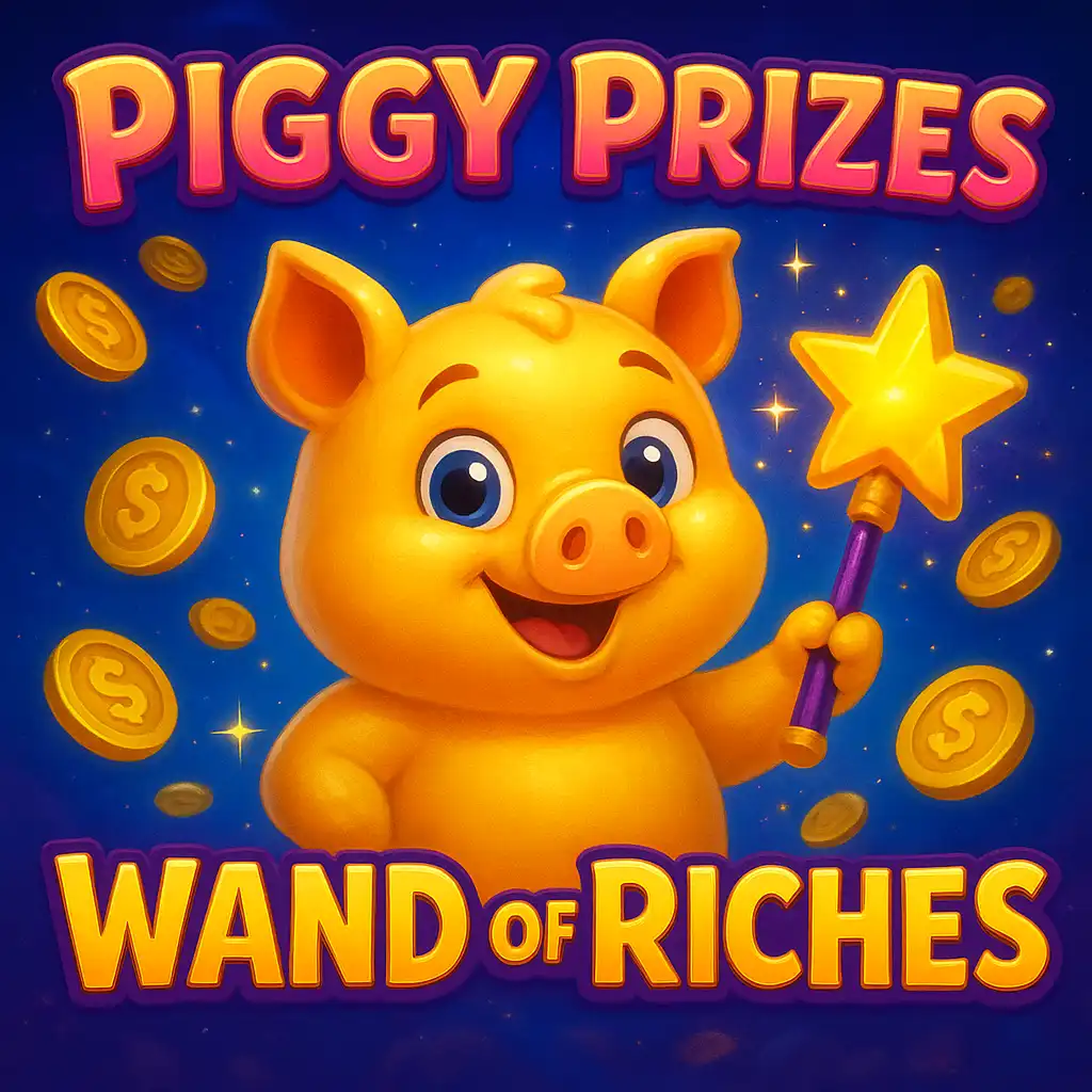 Piggy Prizes Wand of Riches slot game screenshot, Magic Bonus Hunt